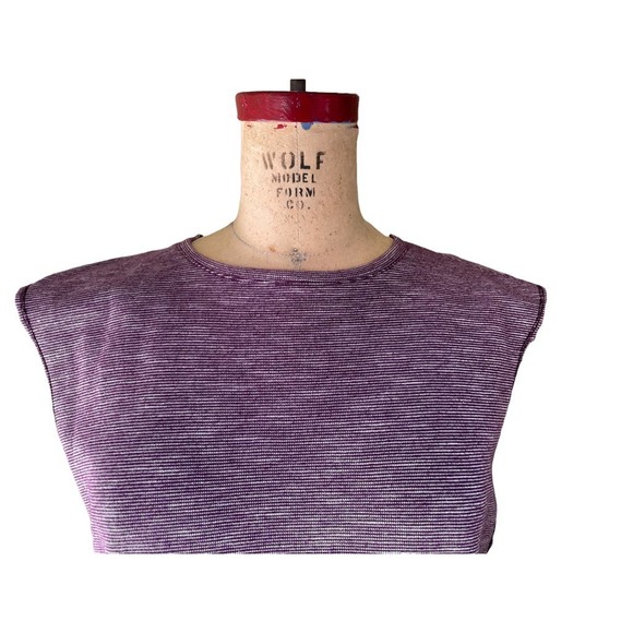 Vimmia Heather Purple Cap Sleeve Workout Shirt Top S - Picture 5 of 7